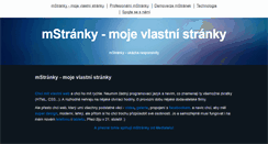 Desktop Screenshot of mstranky.cz